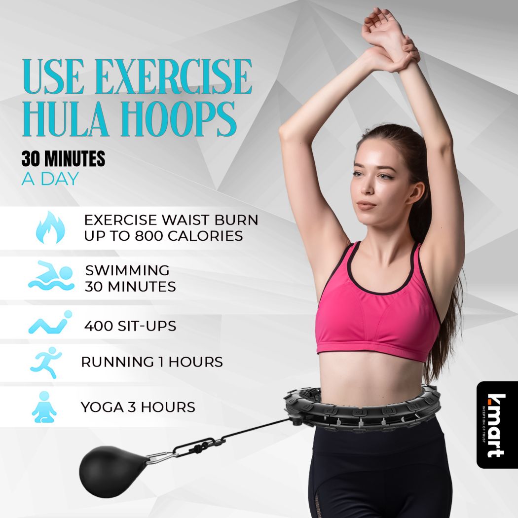 Black K-Mart Smar tHula Hoops compair with other exercise 