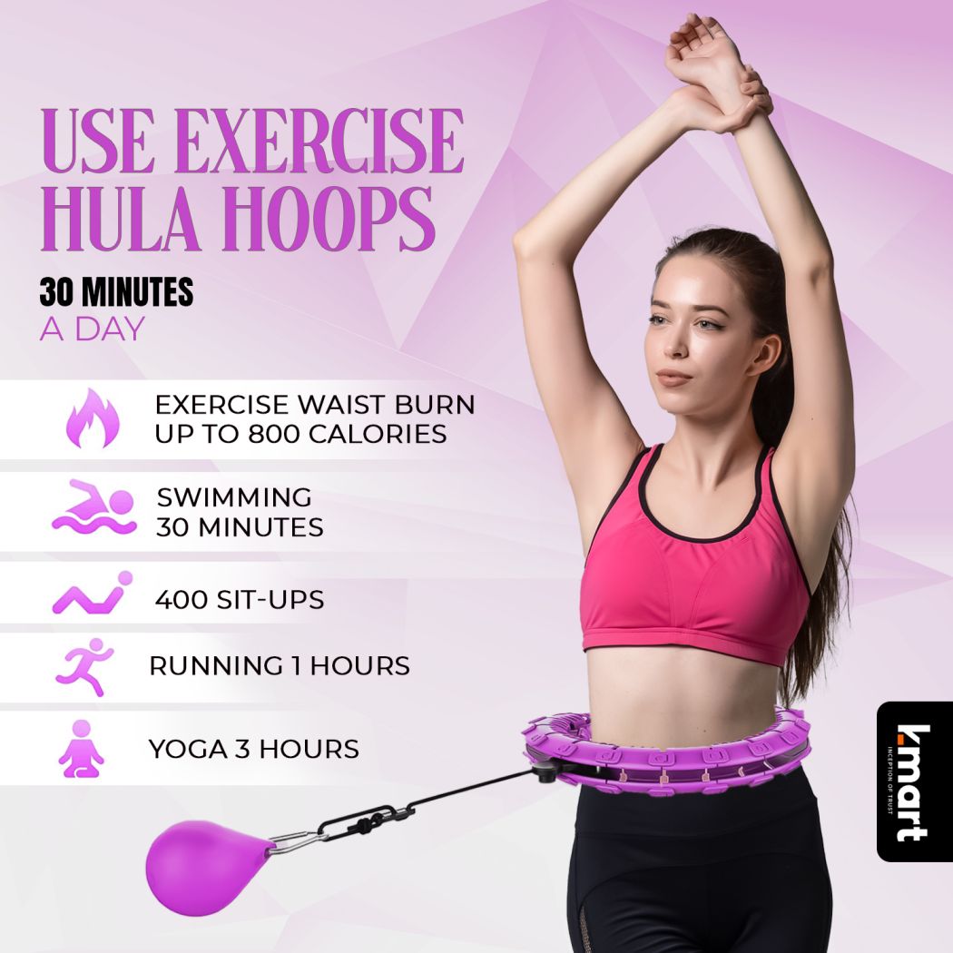 Purple K-Mart Smart Weighted Hula Hoop