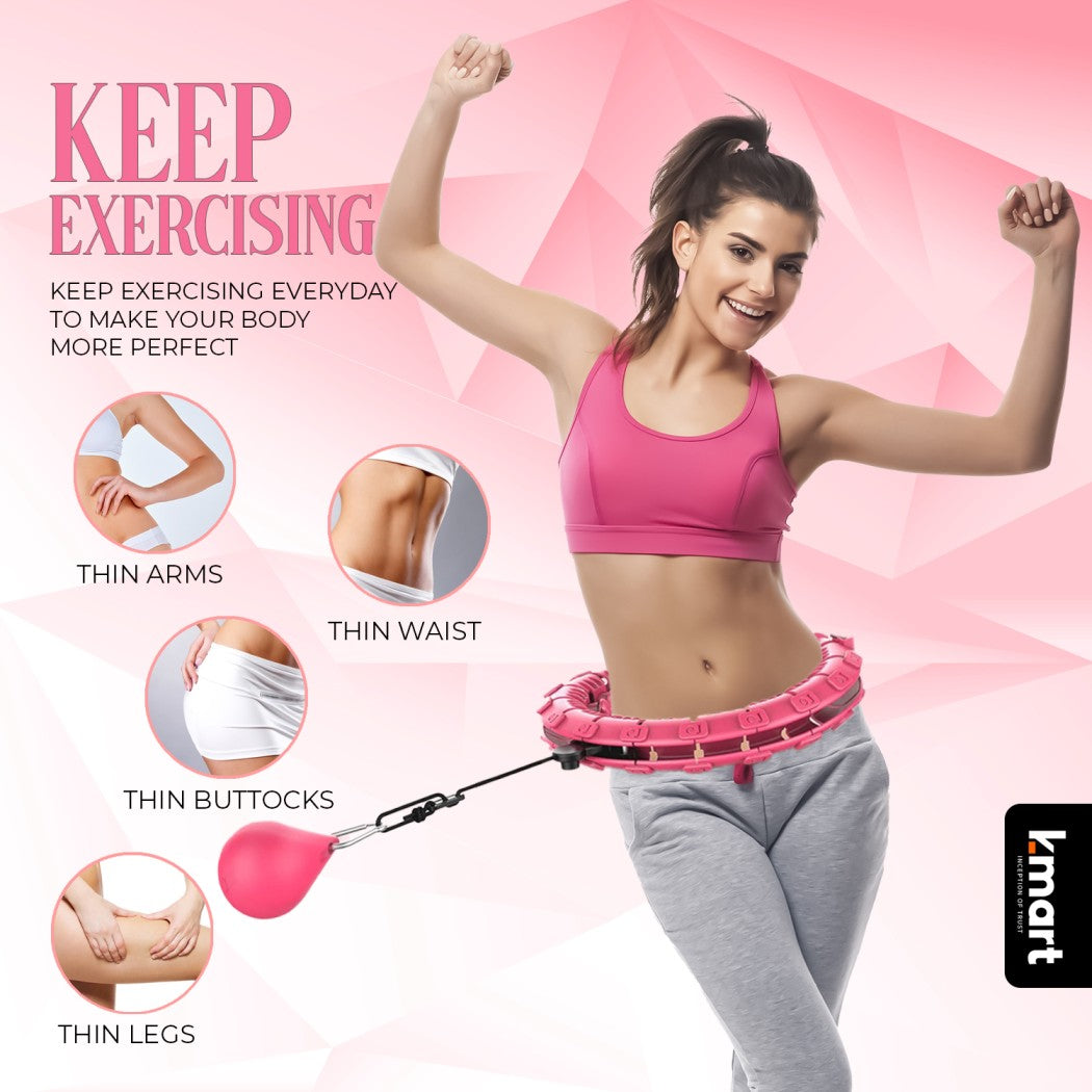 Smart Weighted Hula Hoop - 27 Detachable Knots - Fitness RingSmart Weighted Hula Hoop - 27 Detachable Knots - Fitness Ring