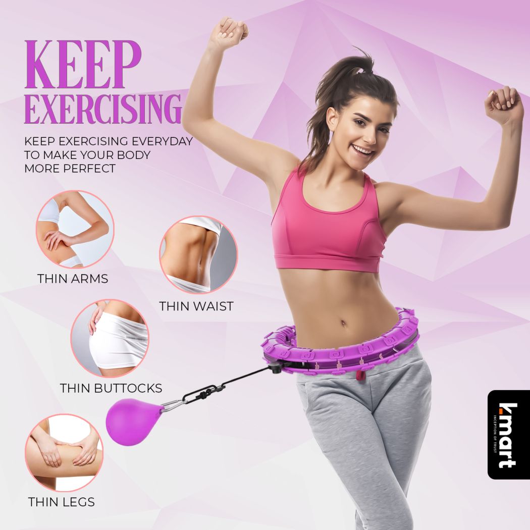 Purple K-Mart Smart Weighted Hula Hoop