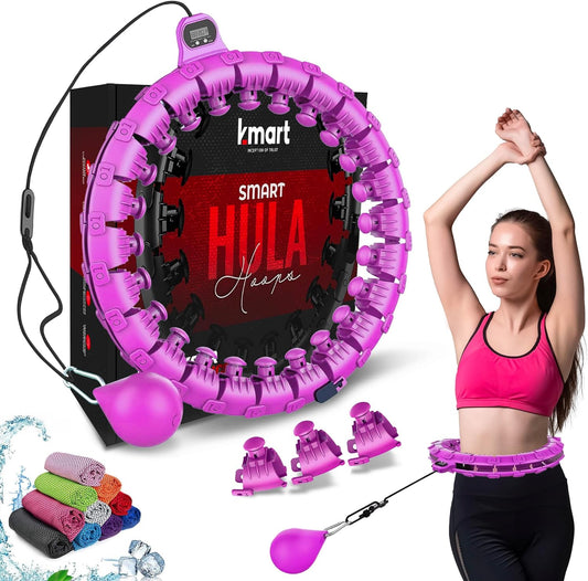 K-mart Purple Smart Hula Hoop with Weighted Ball with Counter