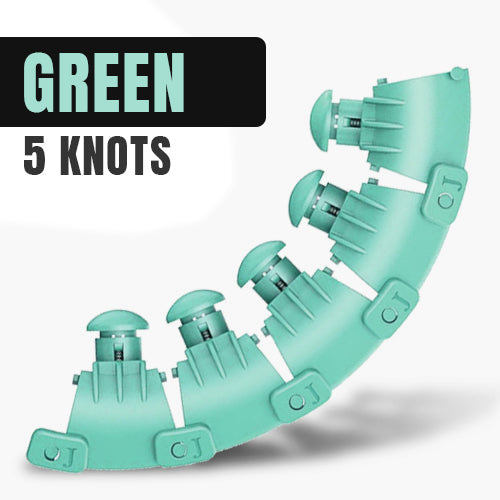 Adjustable Links For K Mart Smart Hula Hoops - Green 5 Knots -【ATTENTIONS】: It is only adaptive for most round massage type(With 'J' mark). Not fit with oval massage type. Please be cautious to order. 【FUNCTIONS】: Providing an K-Mart